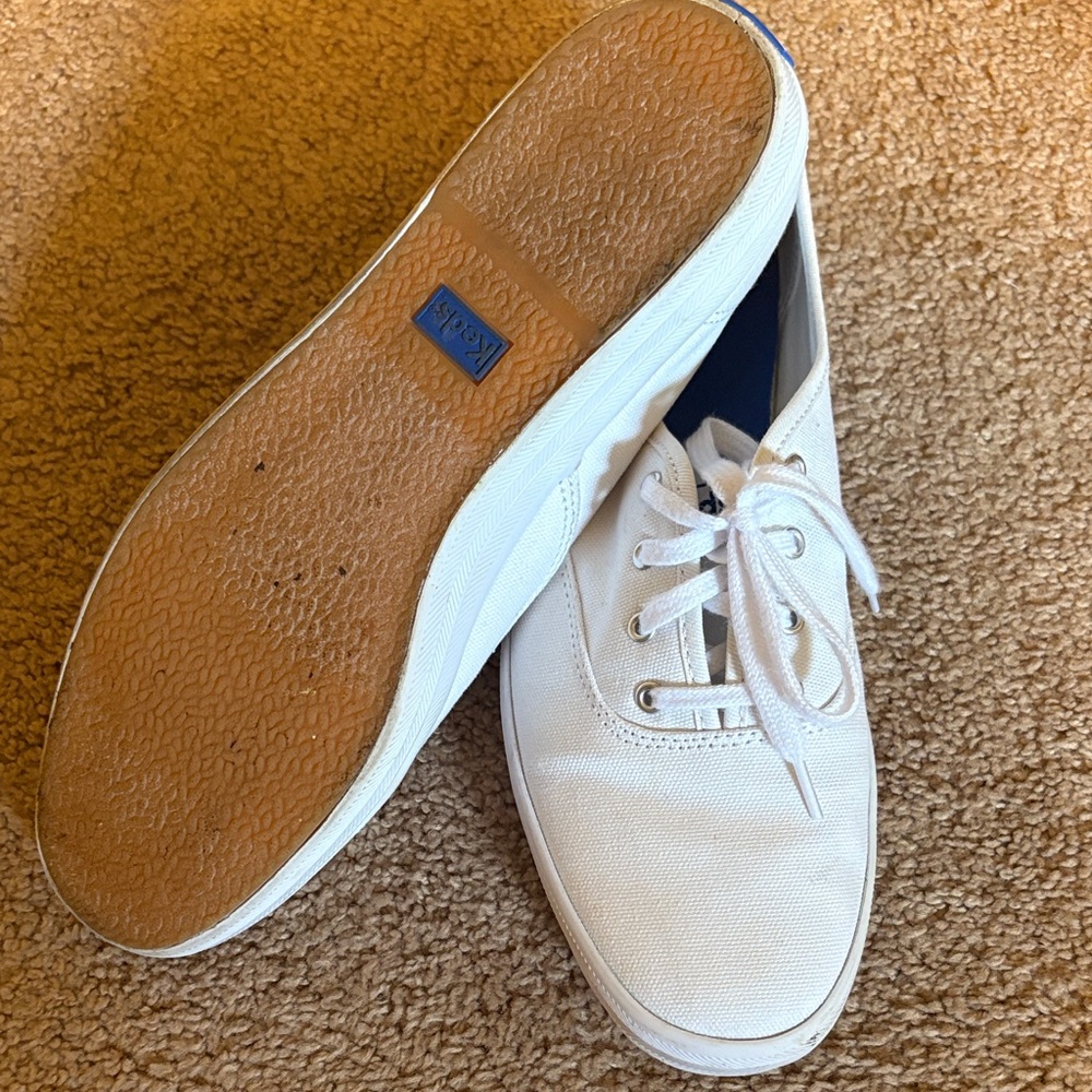 Keds Women’s White Lace-Up Sneakers